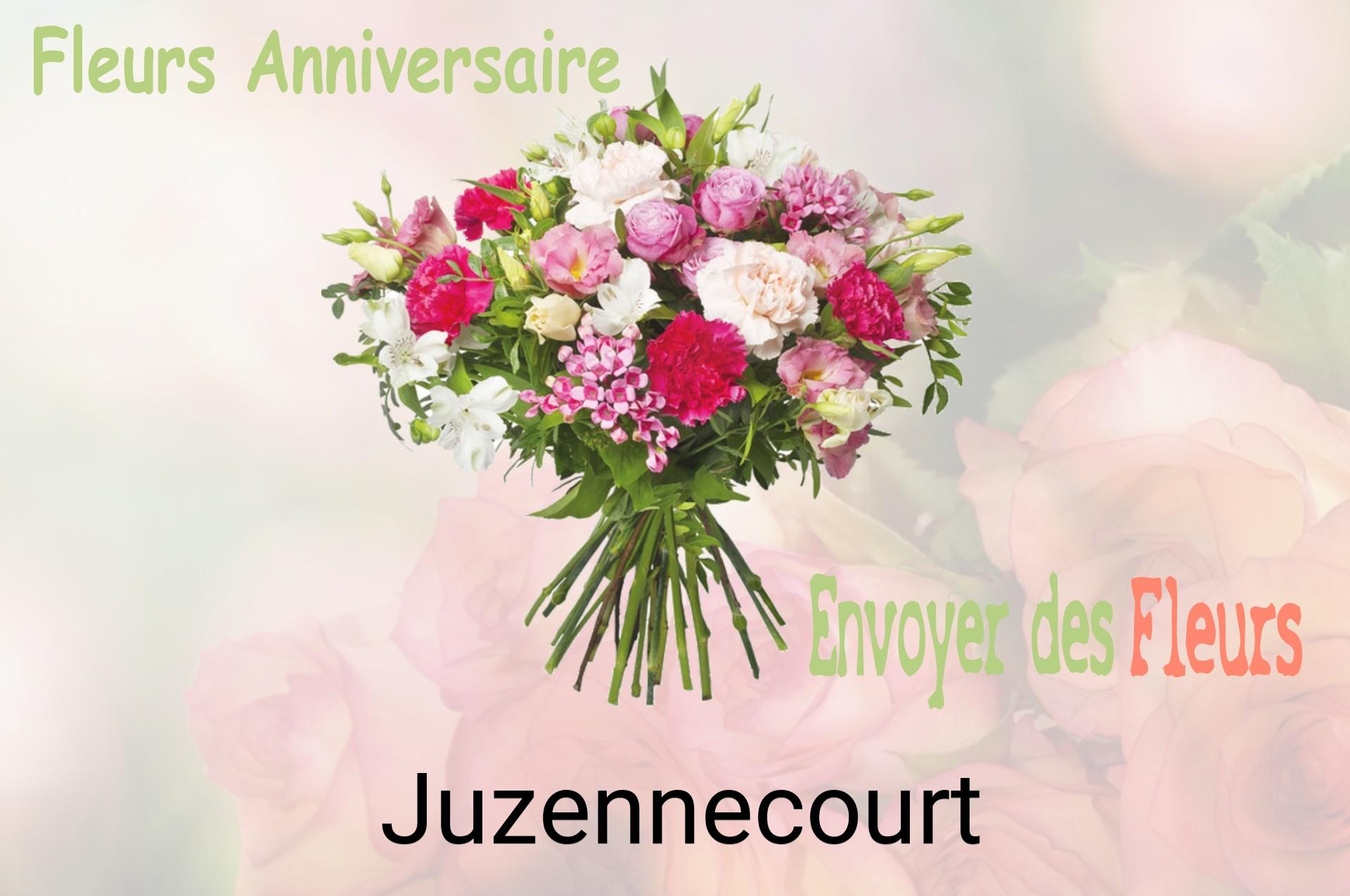 Bouquet de fleurs d’anniversaire livré à Juzennecourt