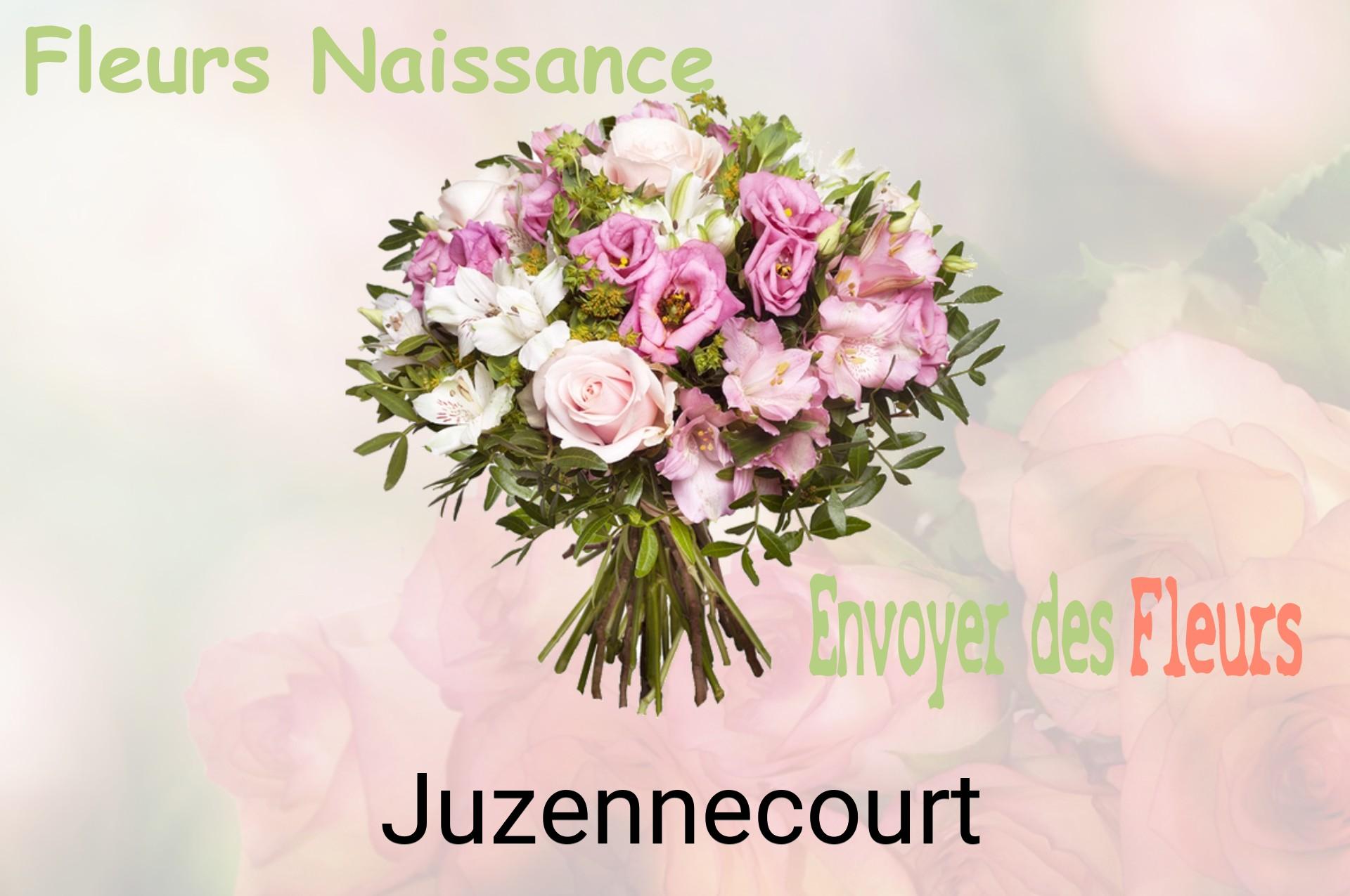 Bouquet de fleurs de naissance livré à Juzennecourt